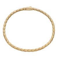 Gecko - Yellow Gold 9ct Snake Effect Bracelet GB509