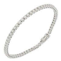Guest and Philips - 9CT, 61Stone Diamond 2CT HI I1 Set, White Gold - 4 Claw Tennis Bracelet 09BRDI80013