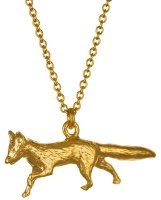 Alex Monroe - Prowling Fox, Yellow Gold Plated Necklace TCN8-GP