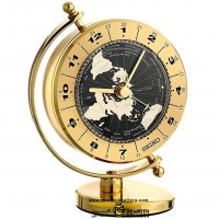 Seiko - Mantle, Brass Quartz Table Clock QHG106G