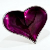 Guest and Philips - Heart, Aluminium - Dish, Size 25cm 12583-L