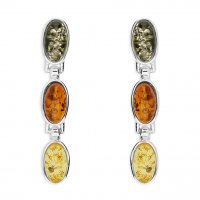 Guest and Philips - Amber Set, Sterling Silver - Drop Earrings H3480-M