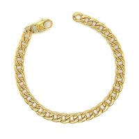 Unique - Yellow Gold Plated - Stainless Steel - Bracelet, Size 21cm LAB-214-21CM