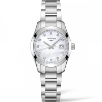 Longines - Conquest Classique, Diamond 0.055ct Set, Stainless Steel/Tungsten - Quartz Watch L22864876