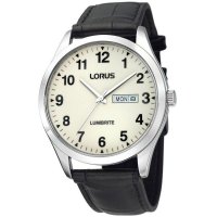 Lorus - Leather - Stainless Steel - Quartz Watch, Size 39mm RJ647AX9