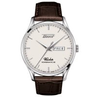Tissot - Visiodate, Stainless Steel - Leather - Powermatic 80 Auto Watch, Size 42mm T1184301627100