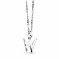 Kit Heath - Letter W, Sterling Silver - Necklace, Size Adjustable - 9198HPW019