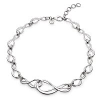 Kit Heath - Infinity, Rhodium Plated - Sterling Silver - Grande Multi-Link Necklace, Size 18" 91164RP