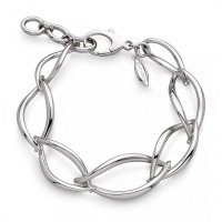 Kit Heath - Entwine Twine, Sterling Silver - Twist Link Bracelet, Size 7.5" 70228RP