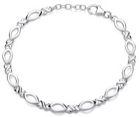 Guest and Philips - Eye & Kiss, Sterling Silver - Link Bracelet, Size 20cm SB1296
