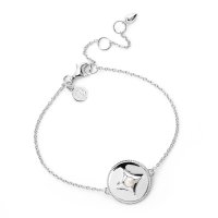 Claudia Bradby - Northern Star, Pearl Set, Sterling Silver - Compass Bracelet
