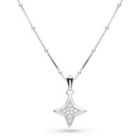 Kit Heath - Astoria Starburst, Cubic Zirconia Set, Sterling Silver - Necklace 90411cz