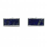 Dalaco - Lapis Lazuli Set, Rhodium Plated - Cufflinks 90-258