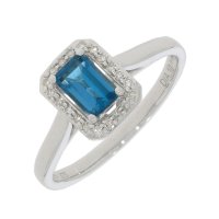Guest and Philips - Topaz Set, White Gold - 9ct BT 1st Ring, Size N 09RIDG87729
