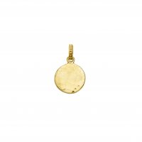 Dower and Hall - Yellow Gold Plated Small Disc Charm - SC41-V