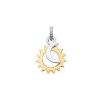 Dower and Hall - Sterling Silver Moon and Sun Charm - SC6-MIX