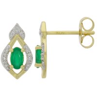 Guest and Philips - 5PT DIA AND EMERALD, YELLOW GOLD - EARRINGS 09EASG86611