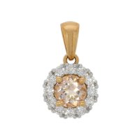 Guest and Philips - 20PT DIA AND MORGANITE, Diamond Set, Rose Gold - PENDANT 18CIDG87622