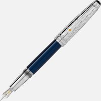 Mont Blanc - Le Petit Prince and Fox, Stainless Steel Classique Fountain Pen - 118061
