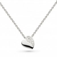 Kit Heath - Miniatures Sweet Heart, Cubic Zirconia Set, Sterling Silver - Necklace 90032CZ