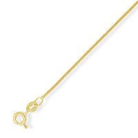 Guest and Philips - 9CT, Yellow Gold CURB NECKLACE CN025A-18