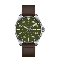 Hamilton - Khaki Aviation, Stainless Steel Schott NYC - H64735561