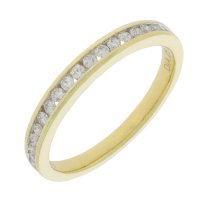 Guest and Philips - Diamond Set, Yellow Gold - White Gold - 9ct 25pt 20st HET Ring, Size L 09RIDI67402