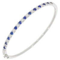 Guest and Philips - Diamond Set, Platinum - D1ct 13st Celyon Sapp 13st Bangle PLBADG87164