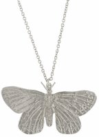 Alex Monroe - Duke of Burgundy Butterfly, Sterling Silver Necklace ETN3-S
