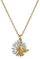 Alex Monroe - Sterling Silver Daisy Necklace with Weeny Bee GGN3-MIX