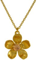 Alex Monroe - Citrine Buttercup, Citrine Set, Yellow Gold Plated - Necklace FFN12-GP