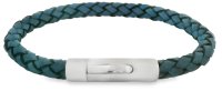 Unique - Leather Bracelet B561BLUE-21CM
