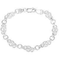 Guest and Philips - Celtic, Sterling Silver - Bracelet, Size 7.5" SHM14A-7