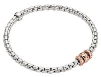 Fope - EKA, Diamond Set, White Gold - D 0.18ct Bracelet, Size M 73101B3_PB_B_RRR_00M