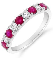 Guest and Philips - Ruby Set, Platinum - 0.25CT DIAMOND RING PLRIDG85539
