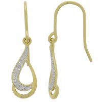 Guest and Philips - 9ct, Diamond Set, Yellow Gold - White Gold - Earrings 09EADI82516