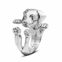 Dog Fever - Sterling Silver - Labrador Ring, Size S - DFANE00021-S