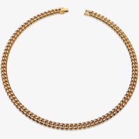 Unique - Stainless Steel - Yellow Gold Plated - Necklace, Size 50cm LAK-202-50cm