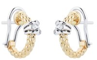 Fope - Diamond Set, Yellow Gold - White Gold - 18ct D 0.08ct Earrings 74608OX_BB_G_XBX_000