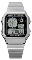 Casio - Stainless Steel Digital Watch A130WE-1AEF