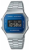 Casio - Stainless Steel Digital Watch A168WEM-2BEF