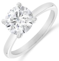 Guest and Philips - Lab Grown Diamond Set, Platinum - LG 2ct 1st Solitaire Ring, Size N PLRIDI89465