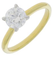 Guest and Philips - 9ct, Lab Grown Diamond Set, Yellow Gold - White Gold - 1.04ct E VVS1 Ring, Size N 09RIDI96150