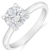 Guest and Philips - Lab Grown Diamond Set, Platinum - LG 1.5ct 1st D VVS2 Solitaire Ring, Size N PLRIDI89484 CERT 257