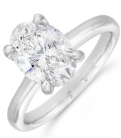 Guest and Philips - Lab Grown Diamond Set, Platinum - LG 1.5ct 1st D VS1 Solitaire Ring, Size O PLRIDI89454 CERT256
