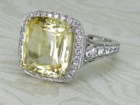 Antique Guest and Philips - Sapphire Set, White Gold - Single Stone Ring R5969