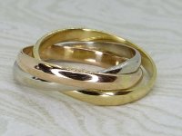 Antique Guest and Philips - Yellow Gold Russian Wedding Ring R5976