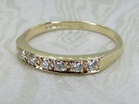 Antique Guest and Philips - Diamond Set, Yellow Gold - Half Eternity Ring R5985