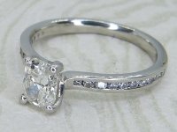 Antique Guest and Philips - Diamond Set, Platinum - Single Stone Ring R5993