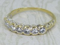 Antique Guest and Philips - Diamond Set, Yellow Gold - Half Eternity Ring R6010